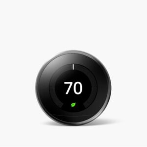 Nest Learning Thermostat : Mirror Black